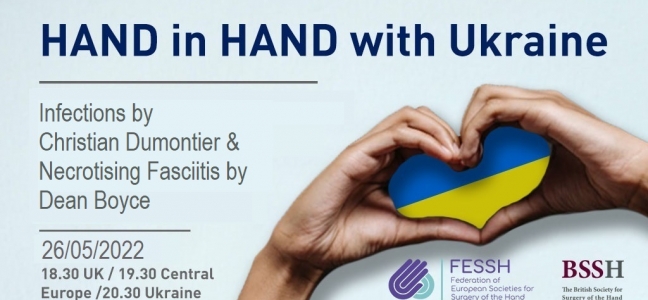 Seminarios web Mano a mano con Ucrania sobre temas relacionados con las heridas de guerra.